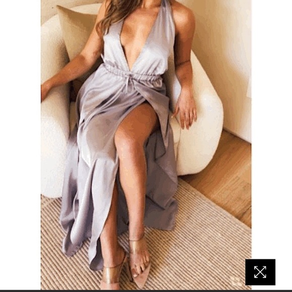 Satin Dress. - Picture 1 of 4